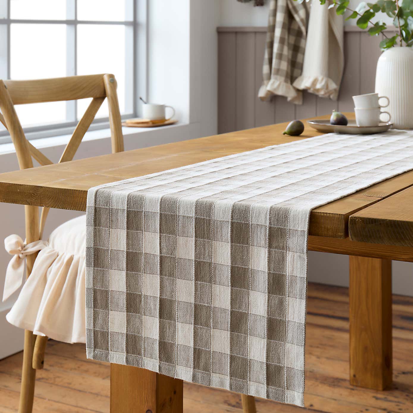Country Natural Cotton Table Runner