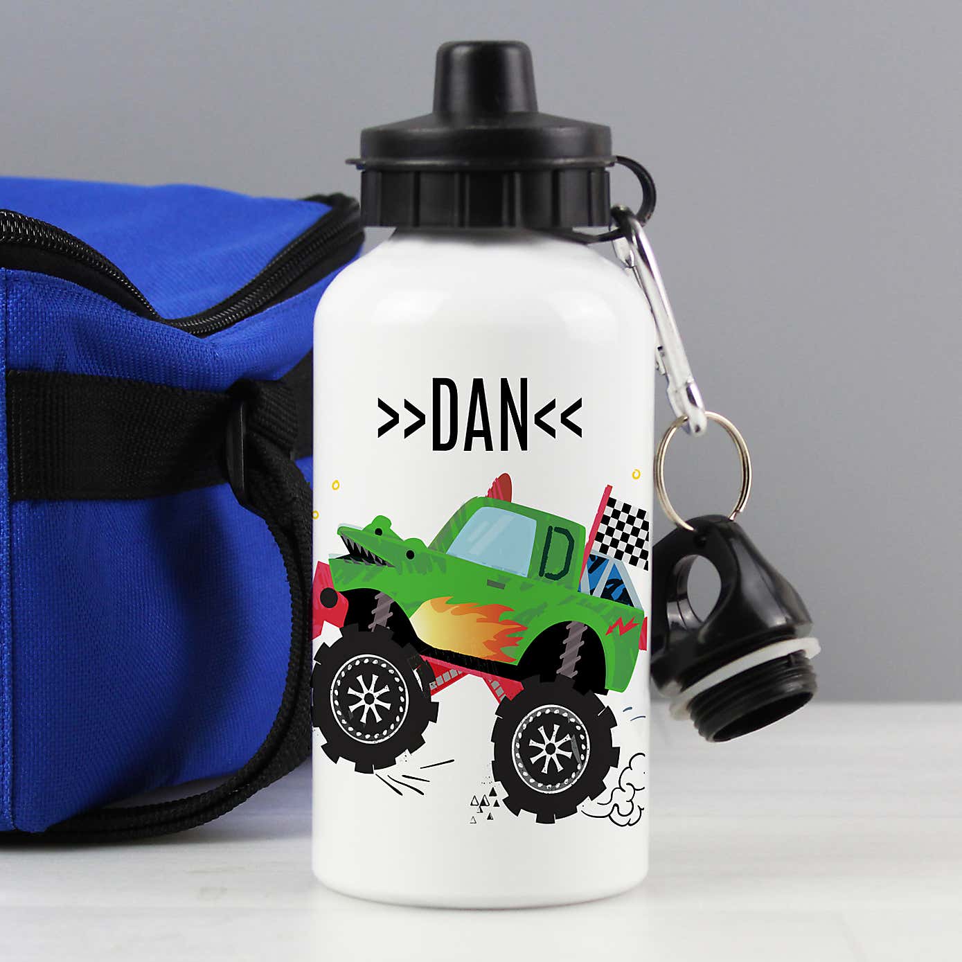 Personalised Monster Truck Metal Drinks Bottle