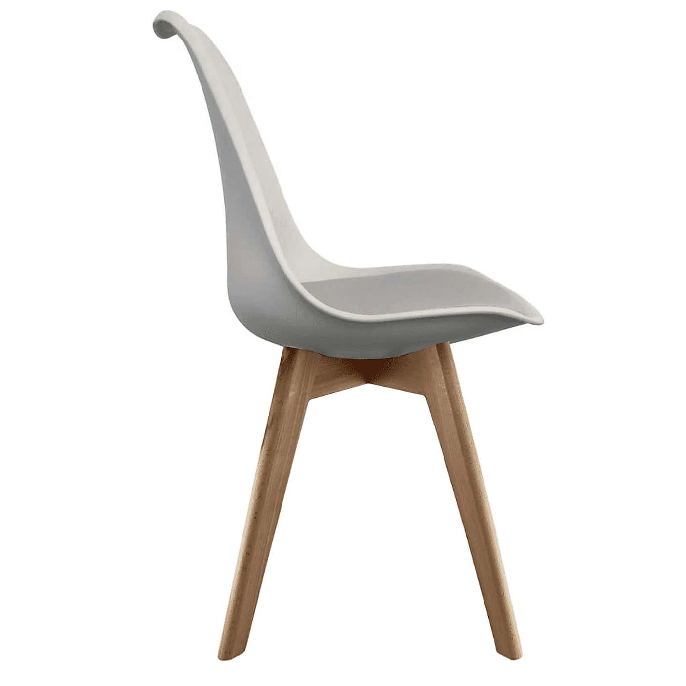 Fusion Living Soho Plastic Dining Chair with Squared Legs