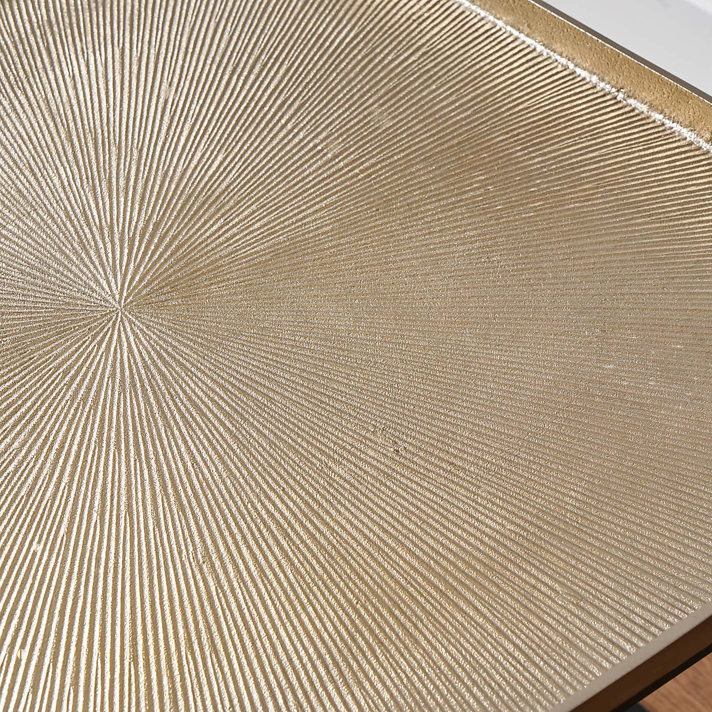 Franklin Coffee Table, Gold Cast