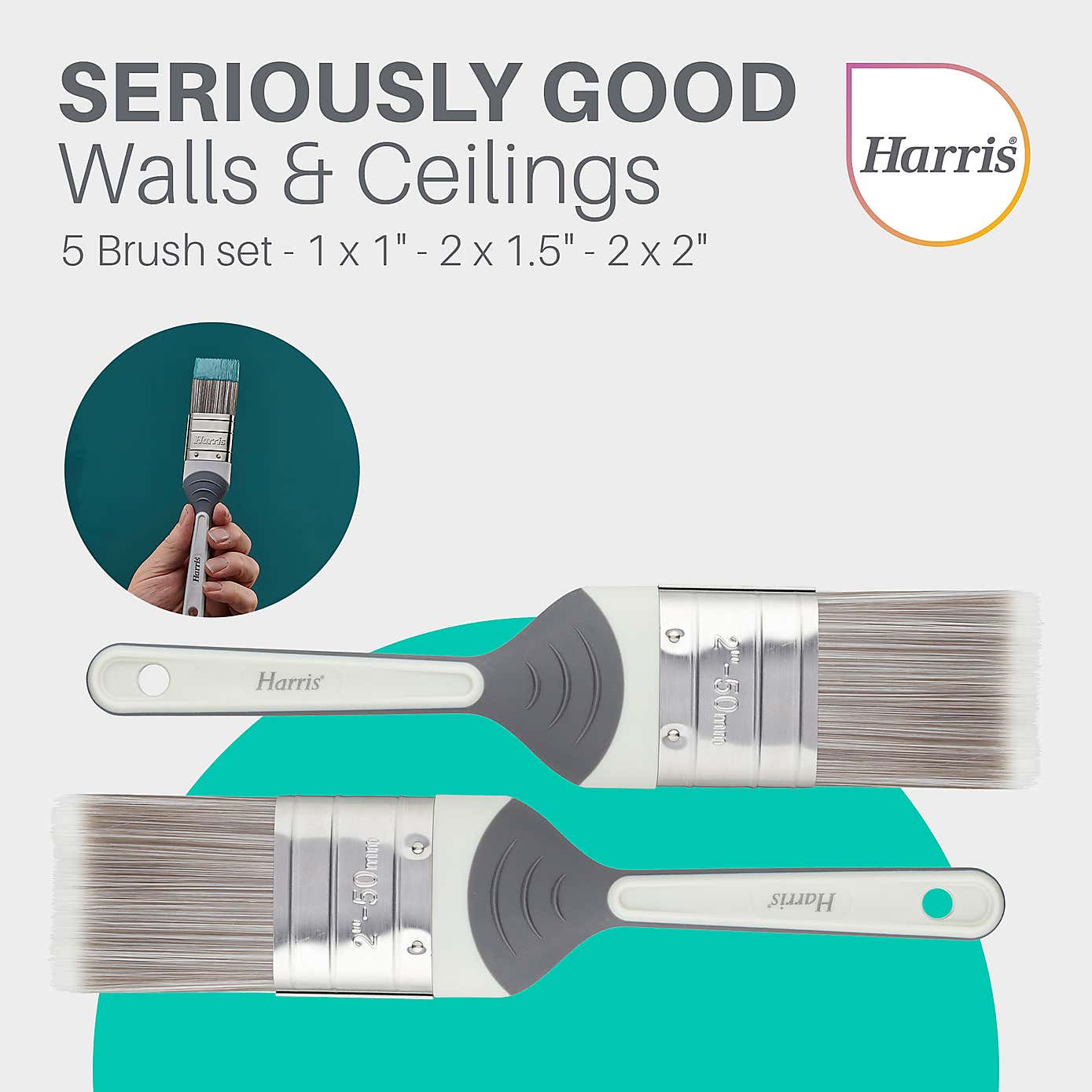 Seriously Good Walls & Ceiling Paint Brush 5 Pack