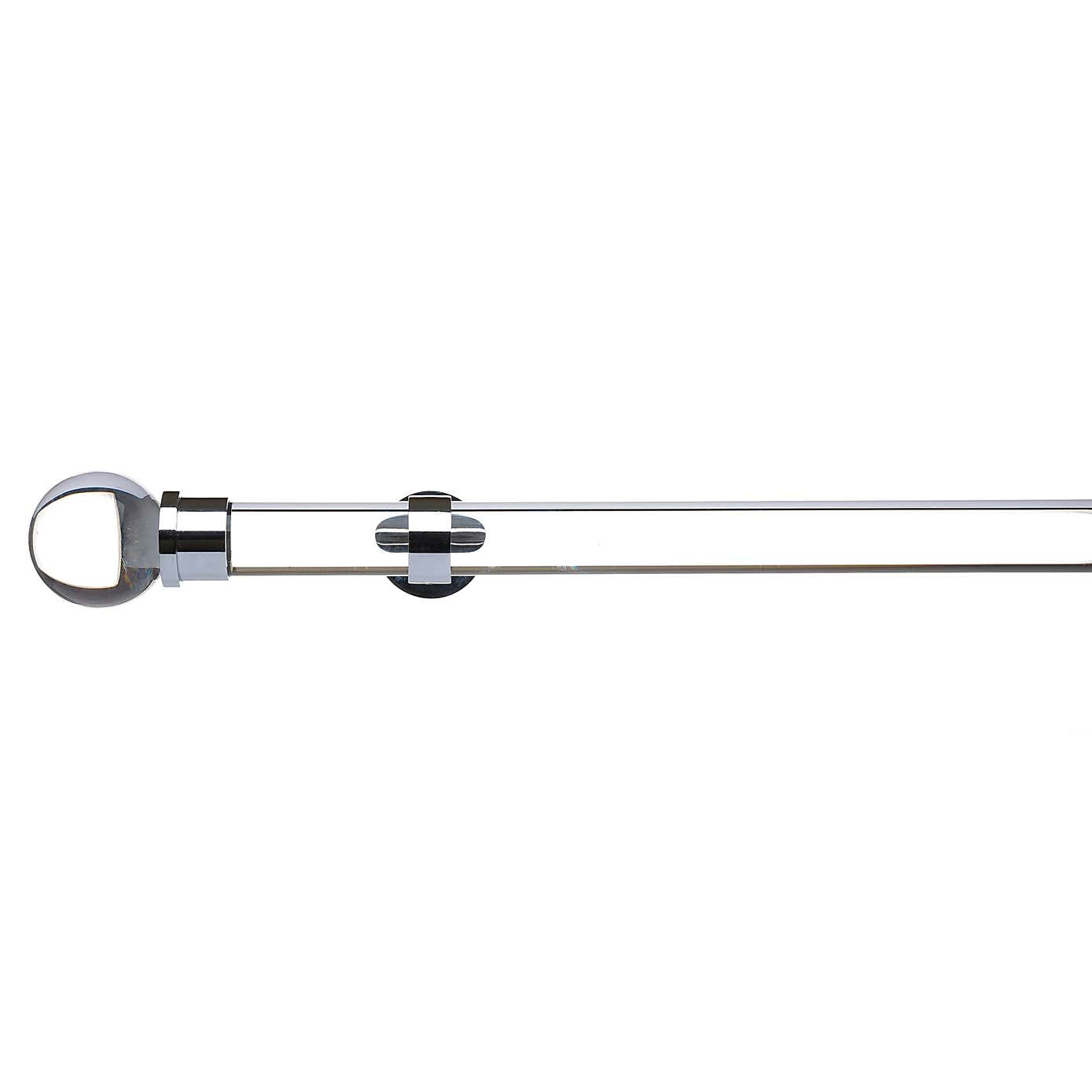 Atlanta Acrylic Curtain Pole with Rings