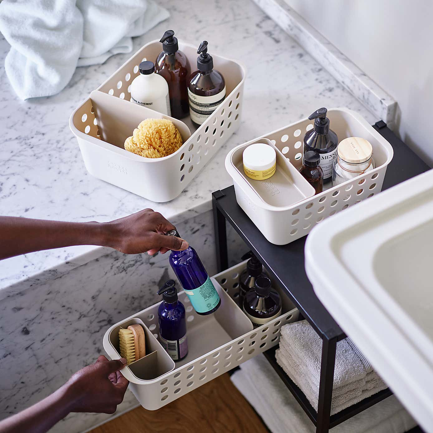 Joseph Joseph EasyStore Ecru Storage Basket