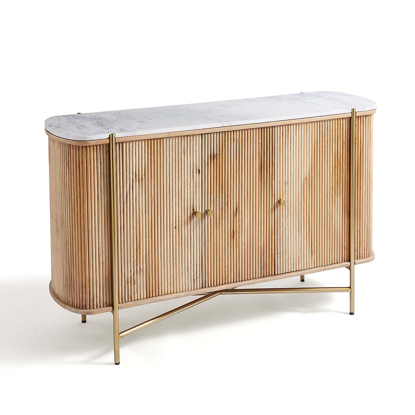 Alina Fluted Large Sideboard, Mango Wood