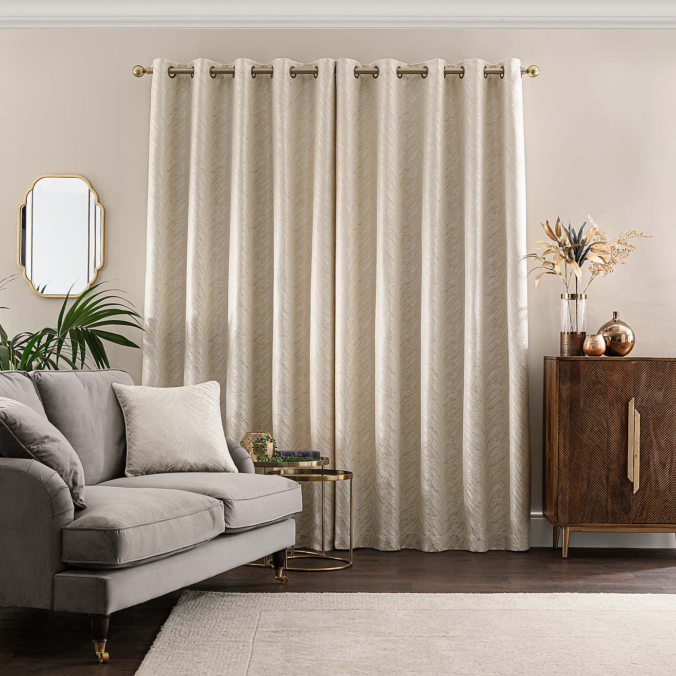 Flame Eyelet Curtains