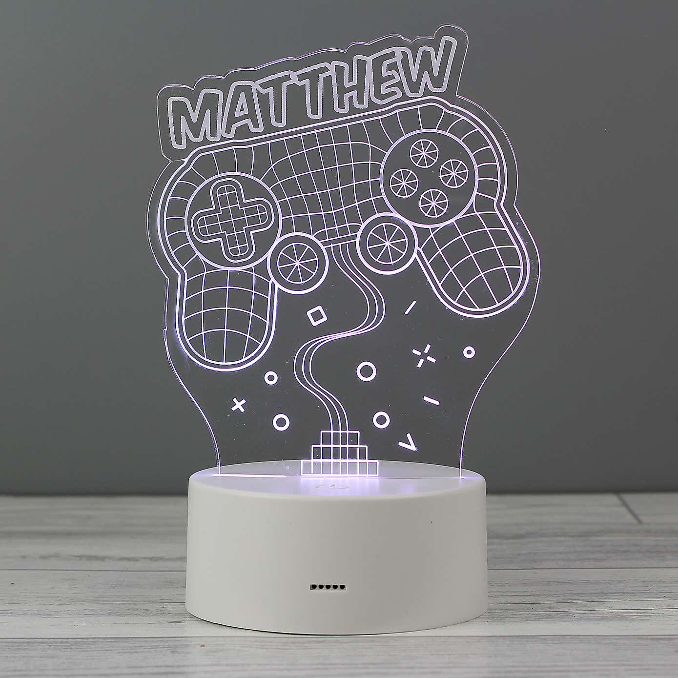 Personalised Name Gaming Colour Changing Night LED Light