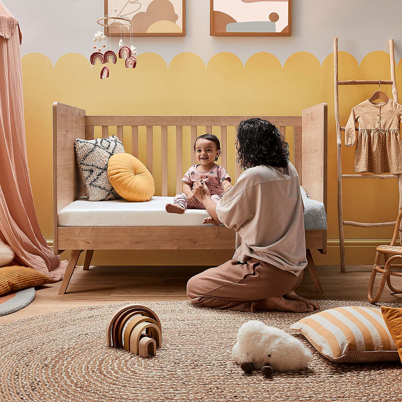 Safe Nights Snuggle Breathable Cot Mattress