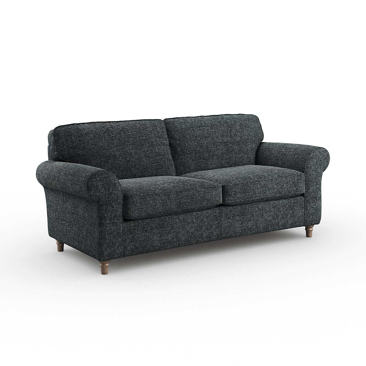 Flori 3 Seater Sofa, Chunky Chenille