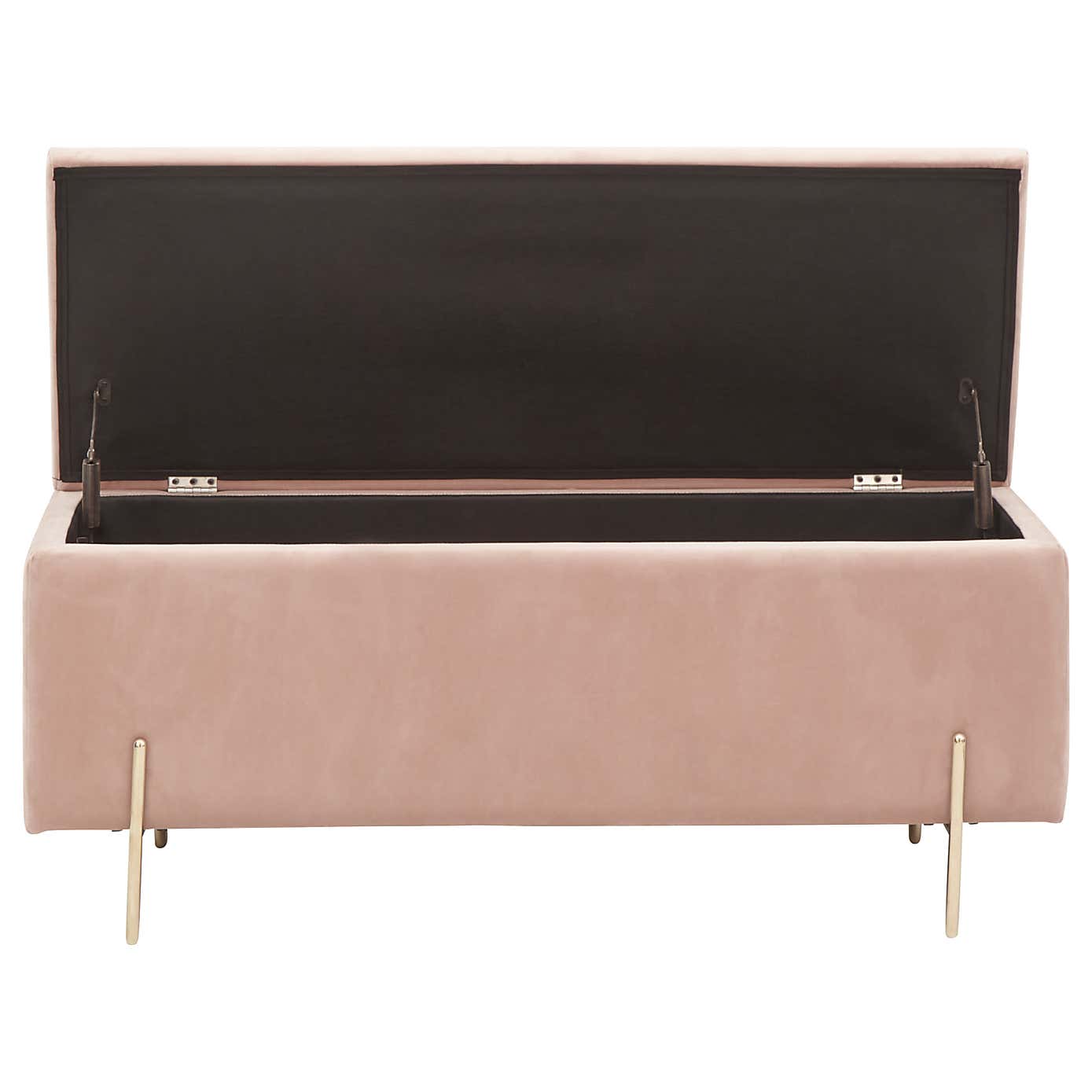 Mystica Velour Ottoman Storage Bench