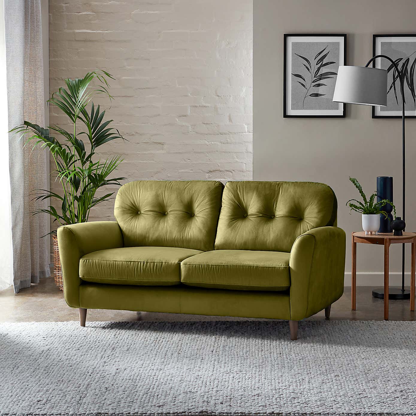 Sven Opulent Velvet 2 Seater Sofa