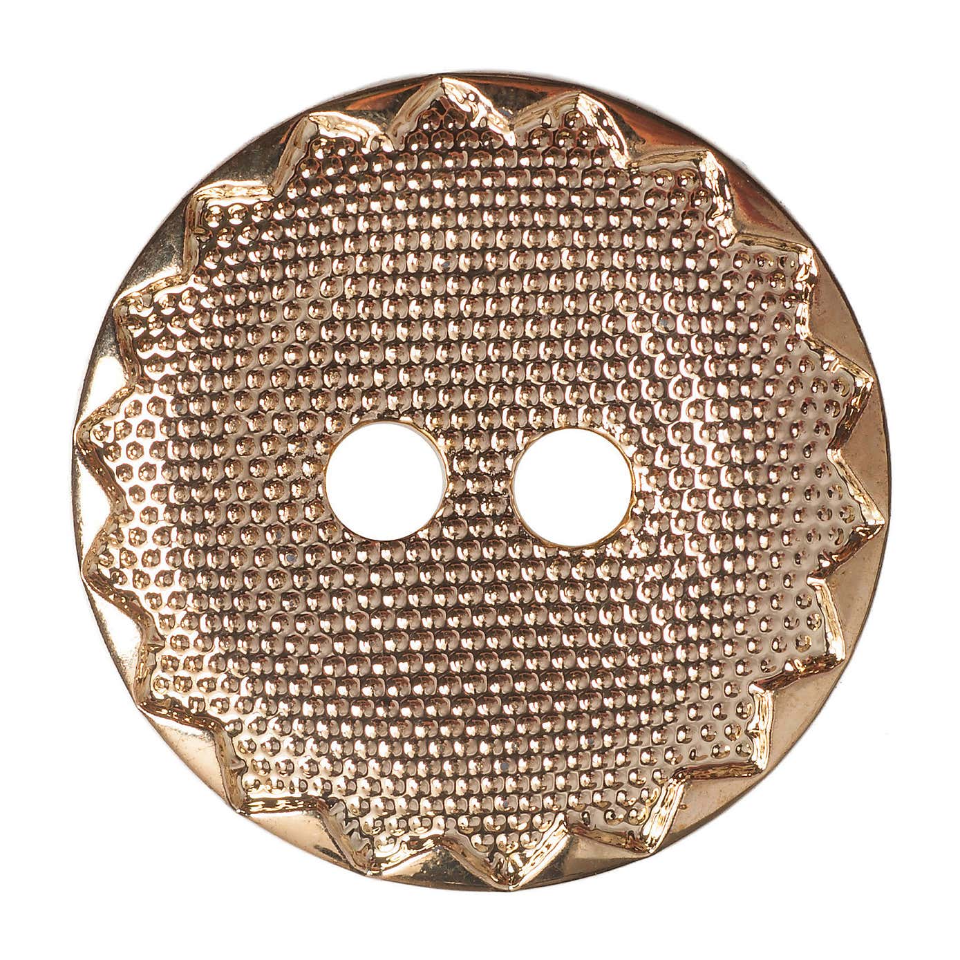 Pack of Seven Gold-Look Metal Buttons