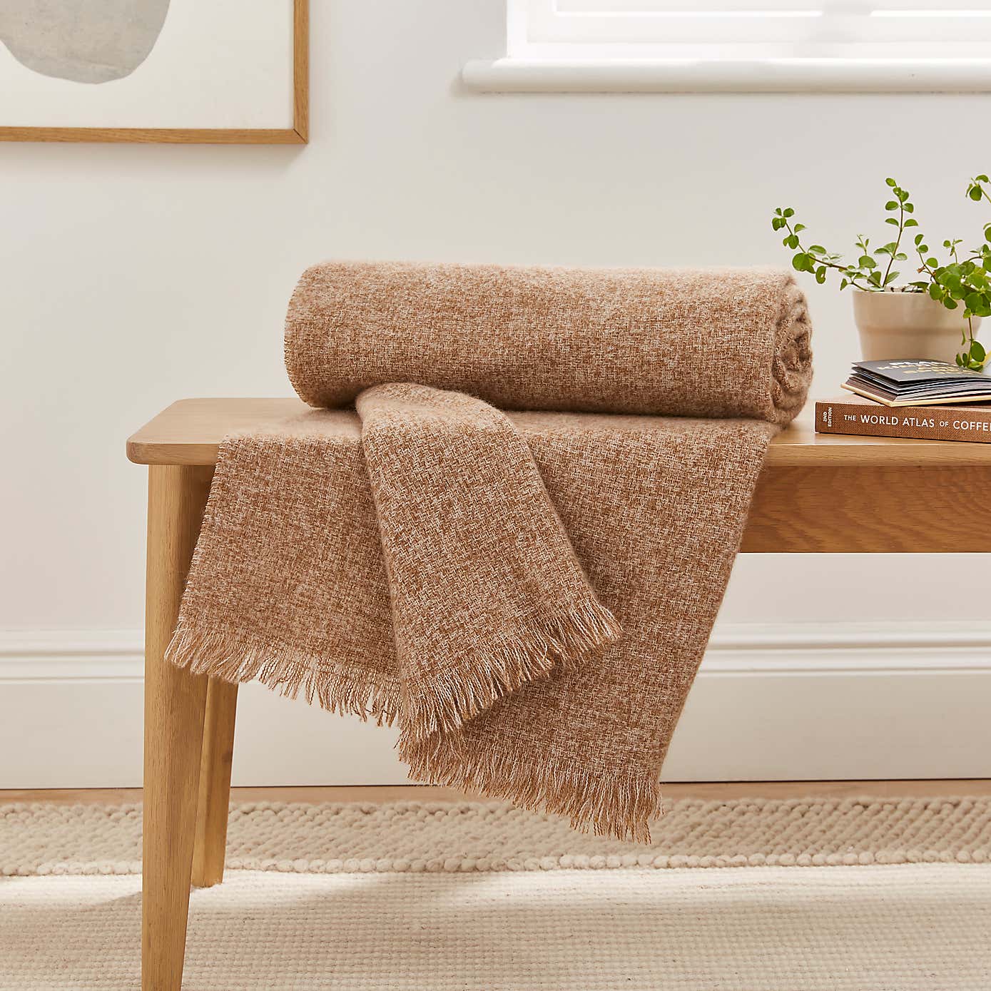 Marl Mohair Throw 130cm x 180cm