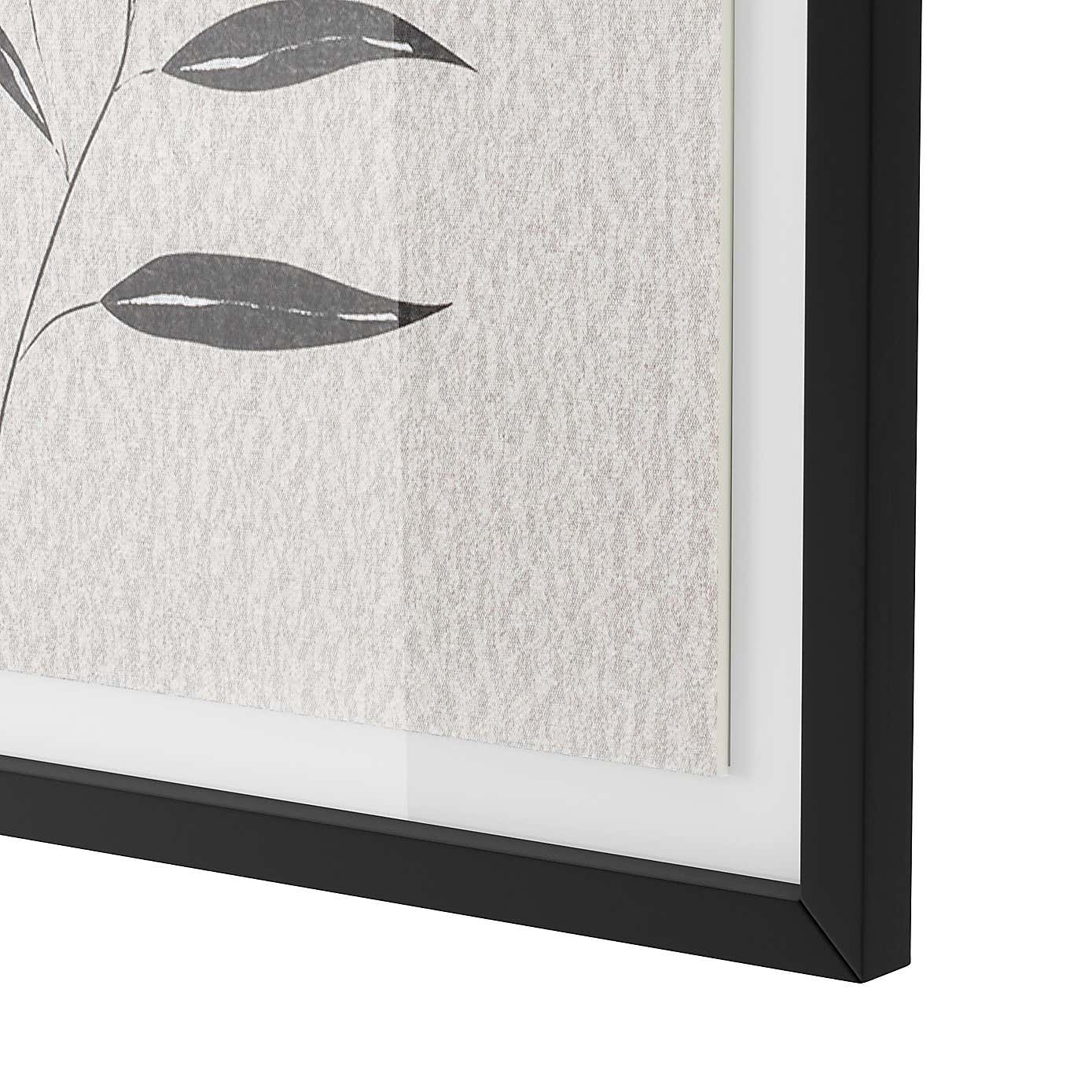 Set of 2 Leaf Prints on Linen