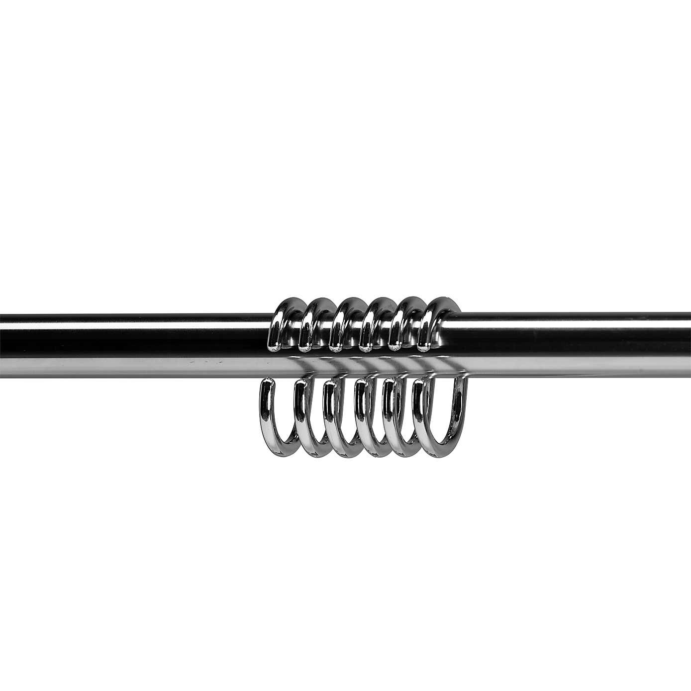 Chrome Superline 25mm Shower Rail Kit