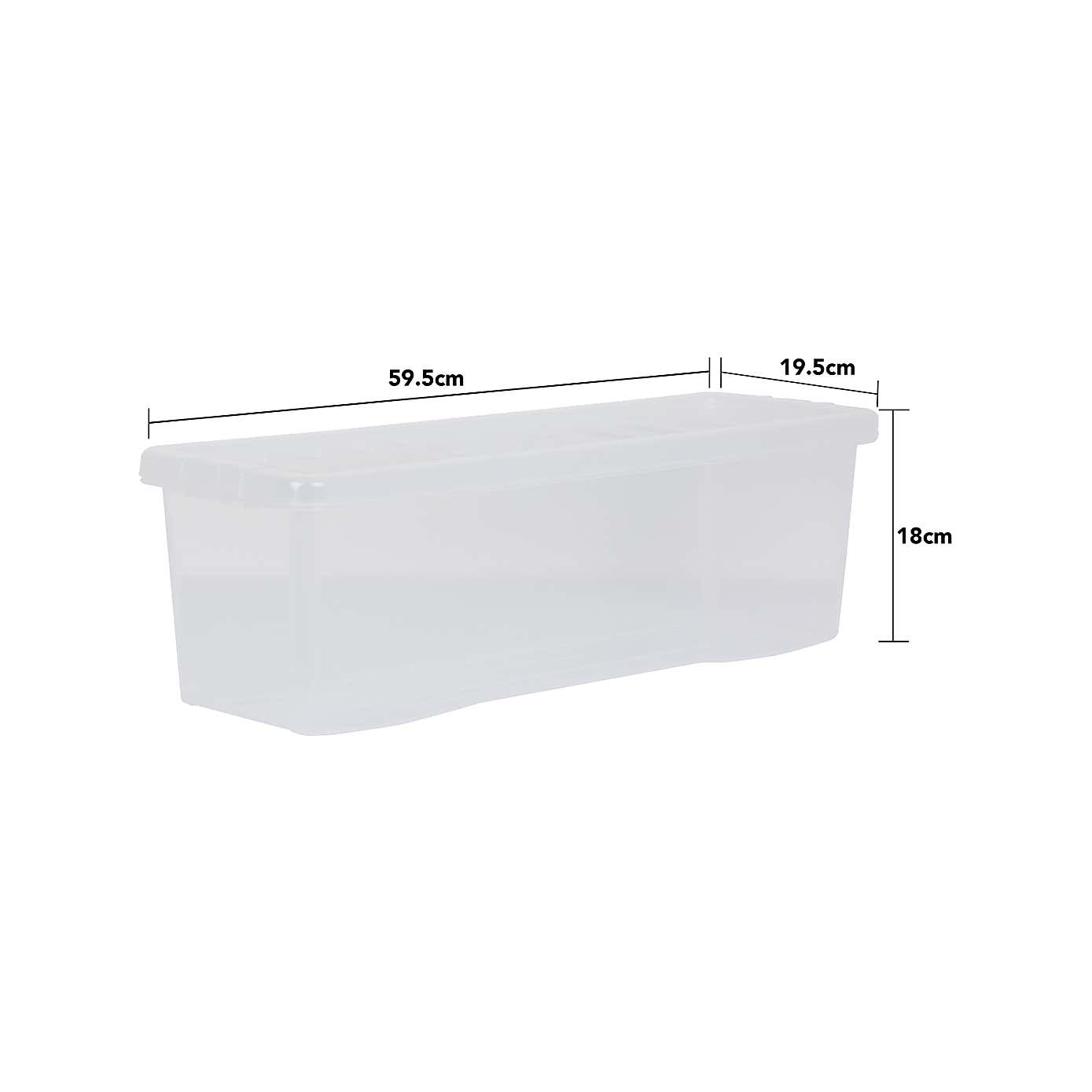 Wham Crystal Set of 4 Shelf Boxes & Lids