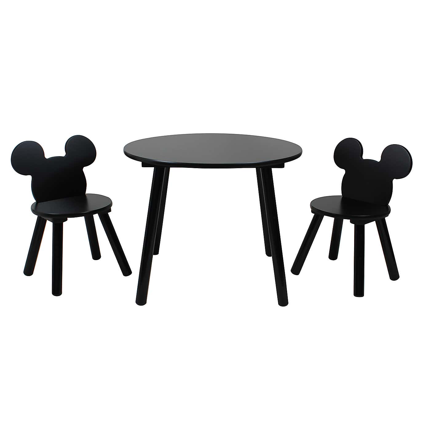 Mickey Mouse Black Table and Chair Set