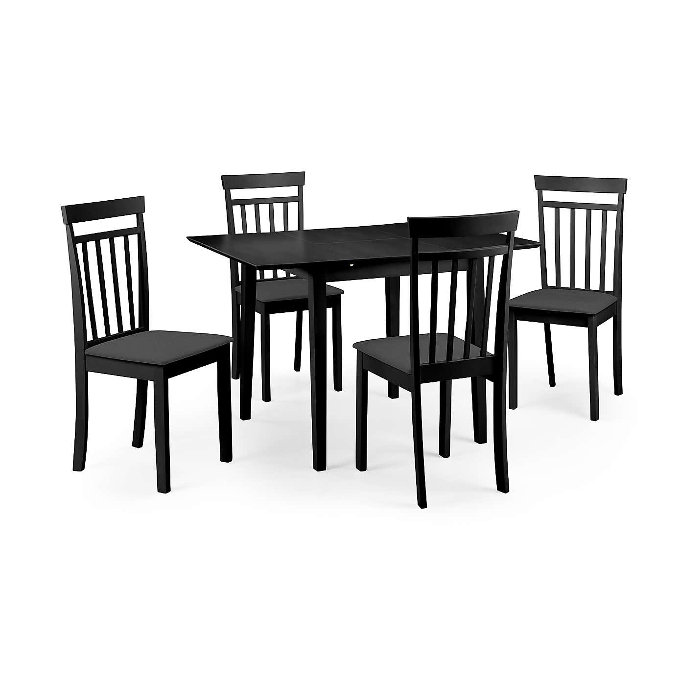 Rufford Square Dining Set with 4 Coast Chairs