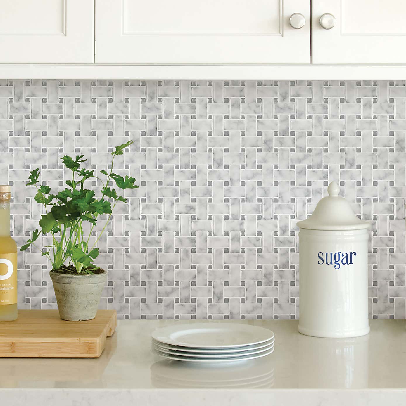 InHome Self Adhesive Backsplash Grey Tiles
