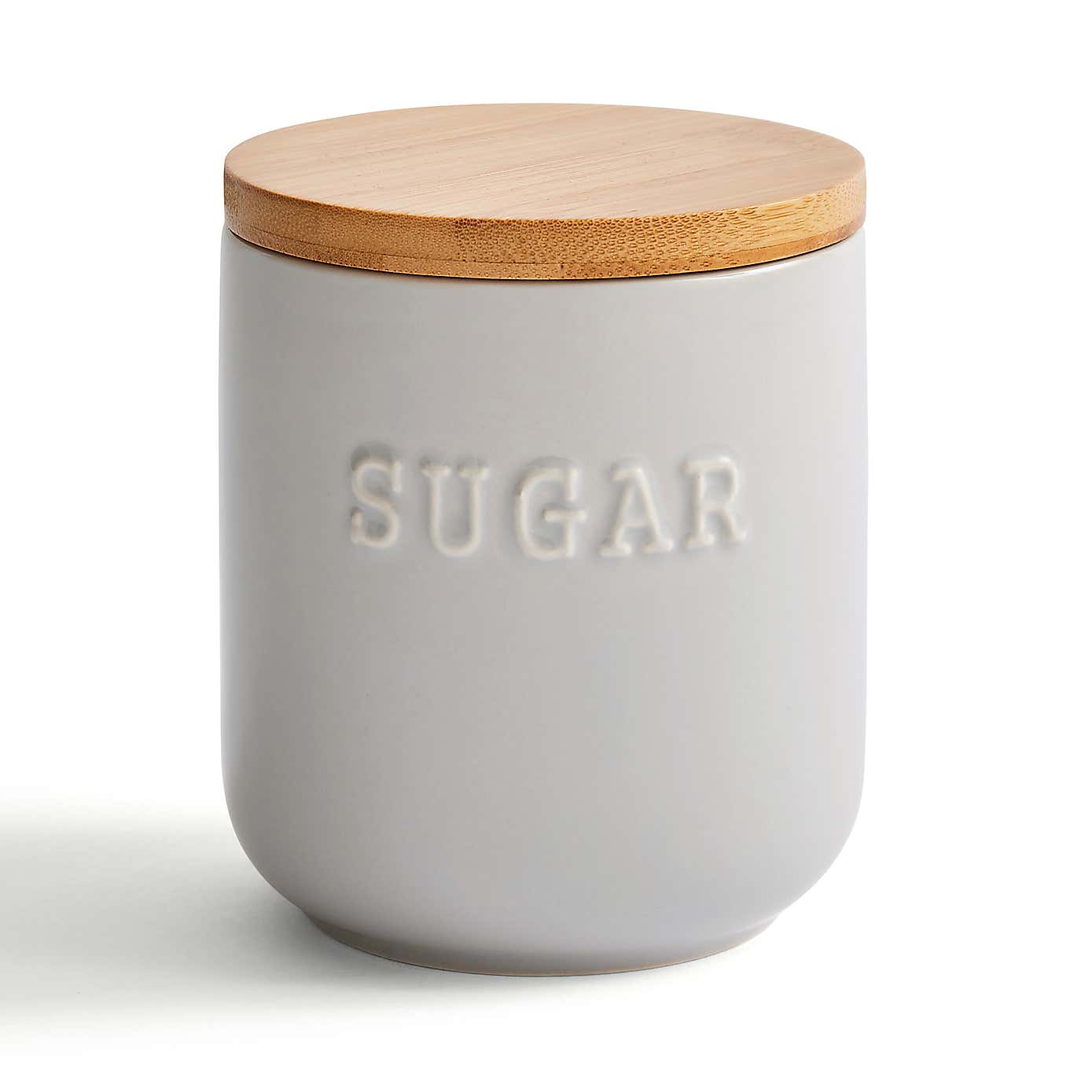 Ceramic Coffee Canister Grey