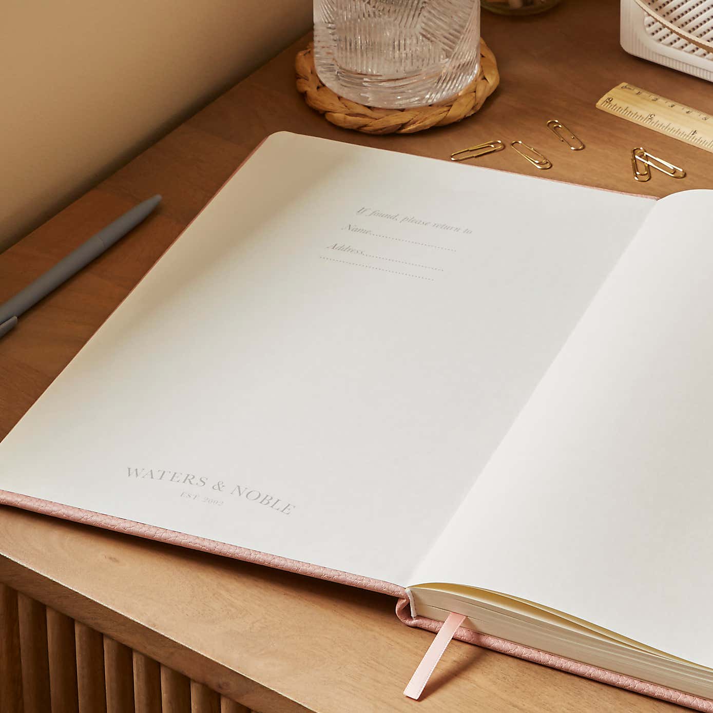 Waters and Noble Premium Faux Leather Notebook