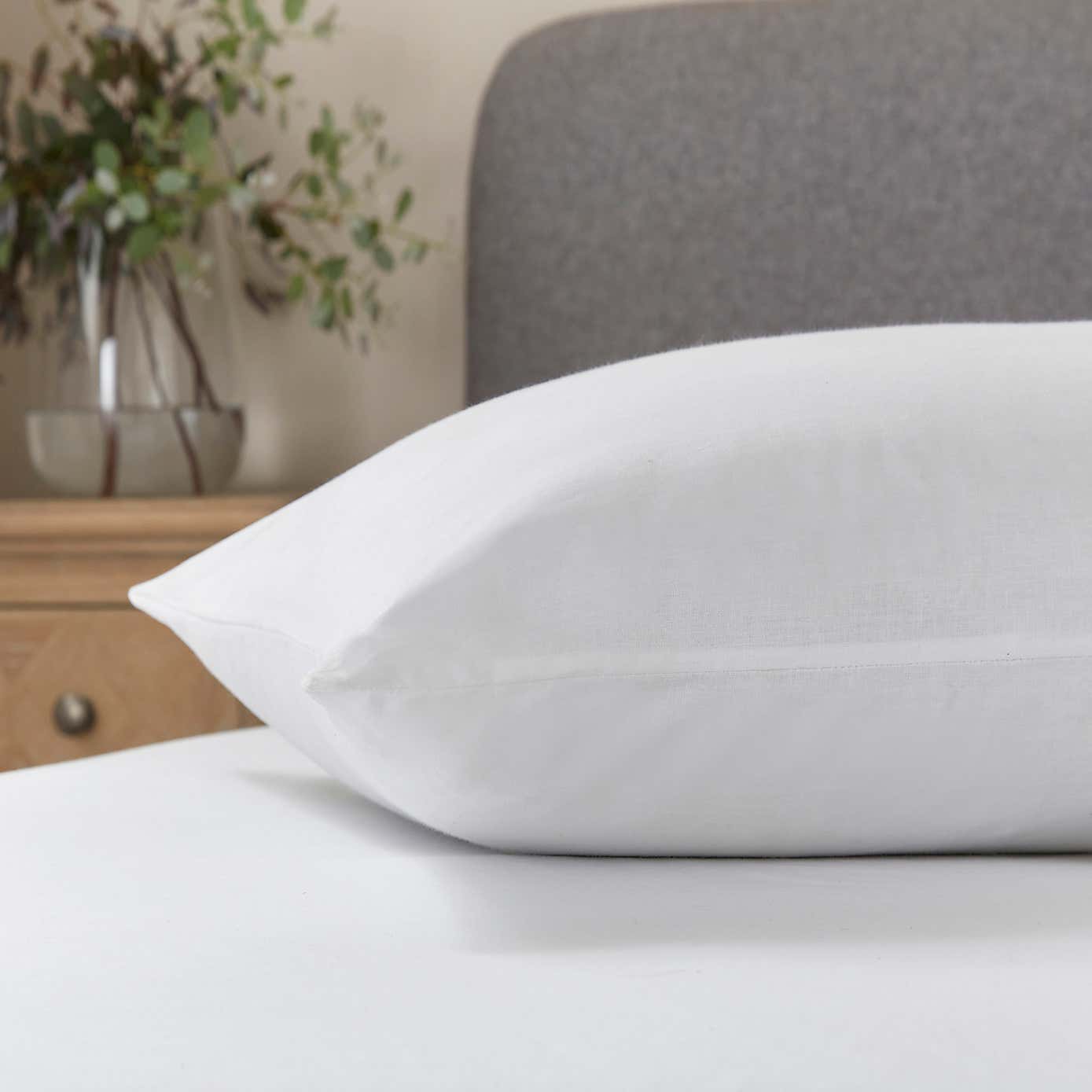 Pack of 2 Soft Cotton Back Sleeper Pillows