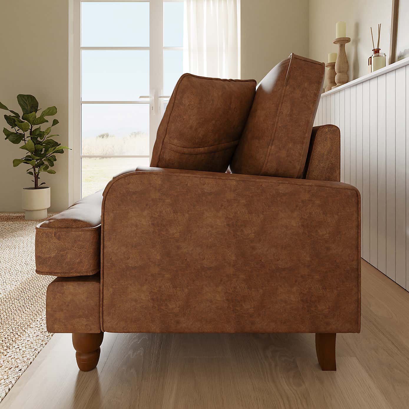 Relaxed Faux Leather Fabric Sample