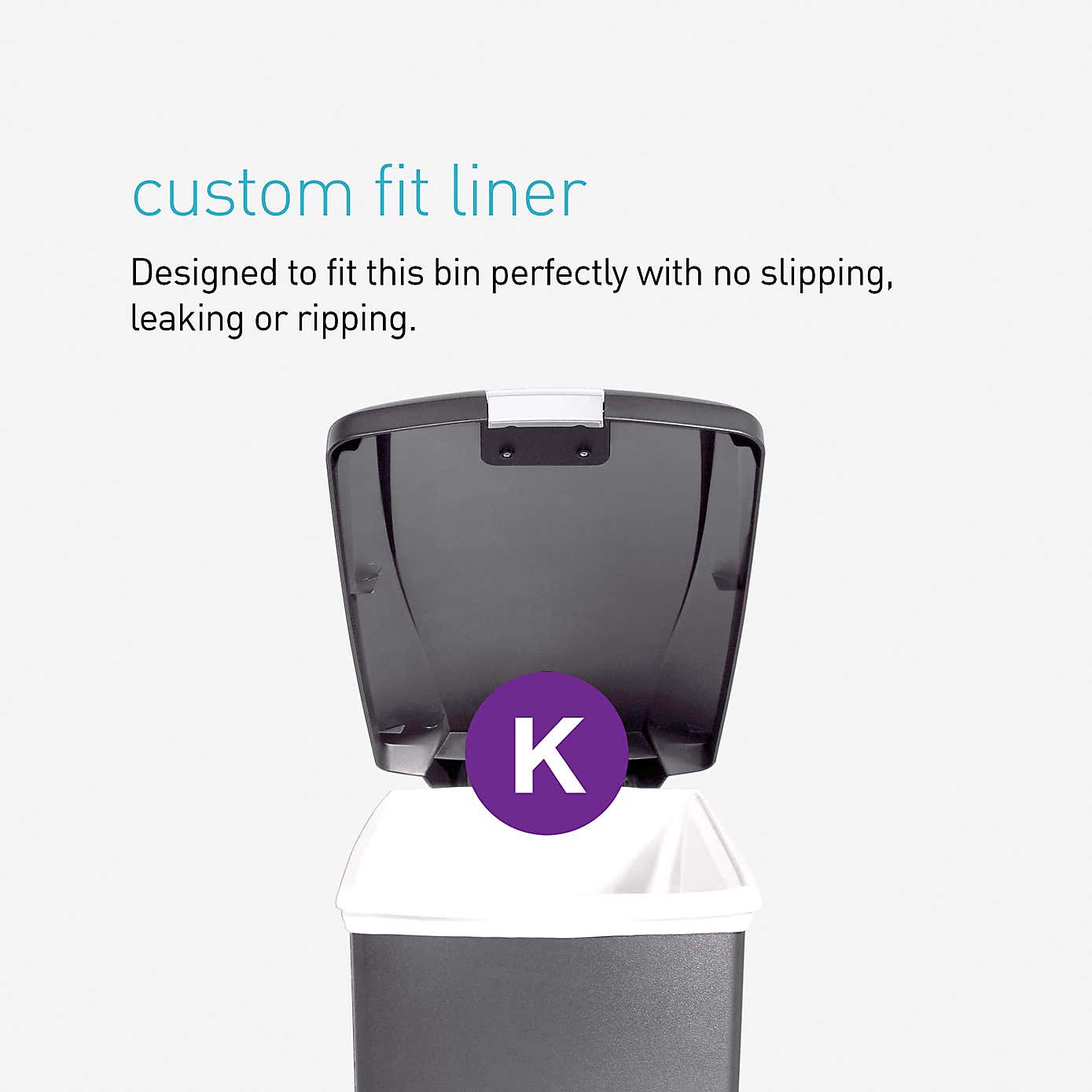 Simplehuman Slim Grey 40L Pedal Bin