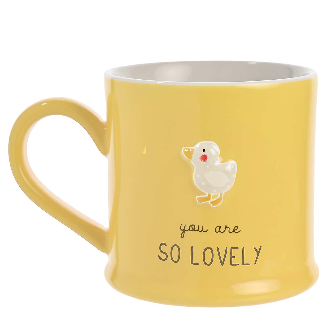 Love Life You're So Lovely Embossed Mug