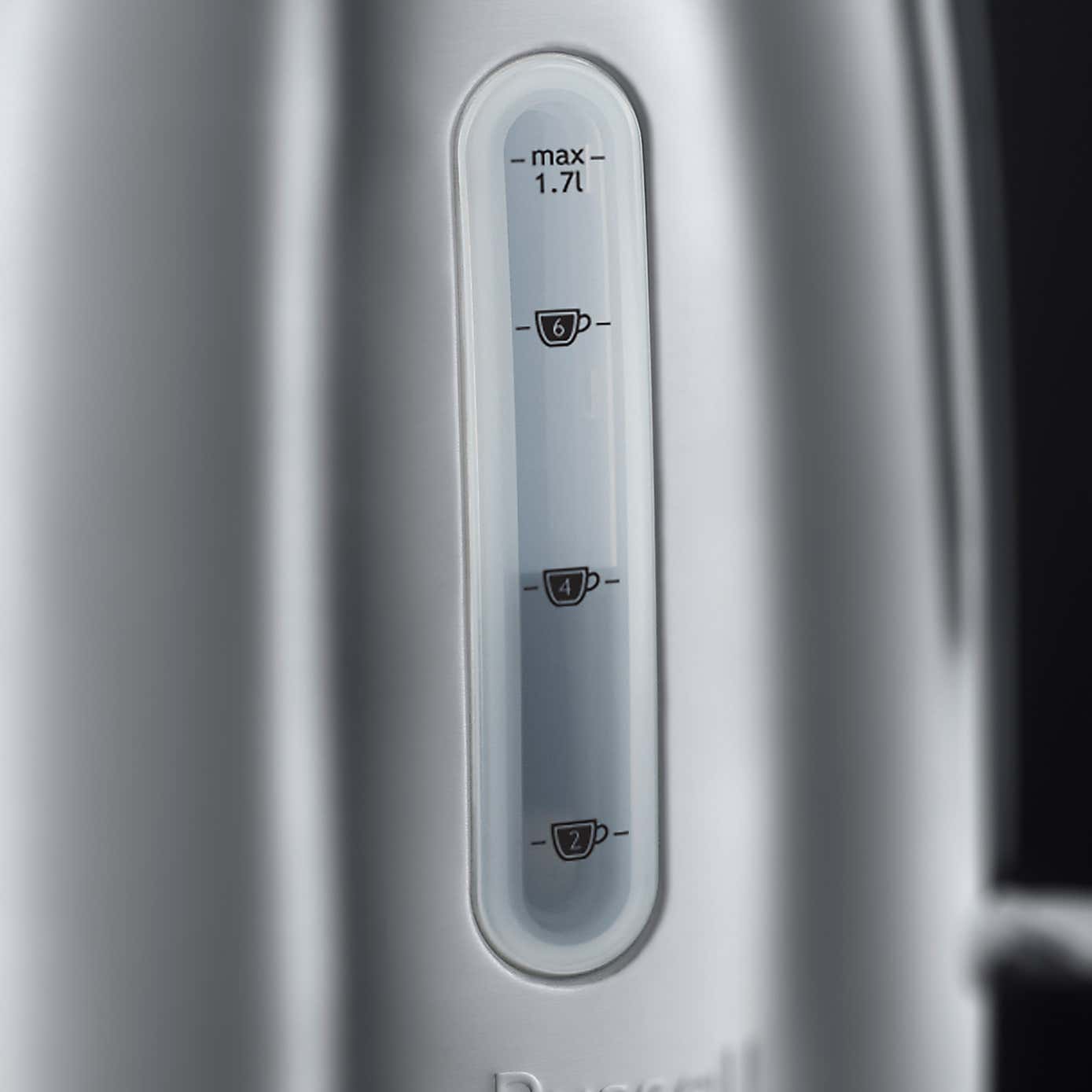 Russell Hobbs Brushed Stainless Steel 1.7L Push Button Kettle