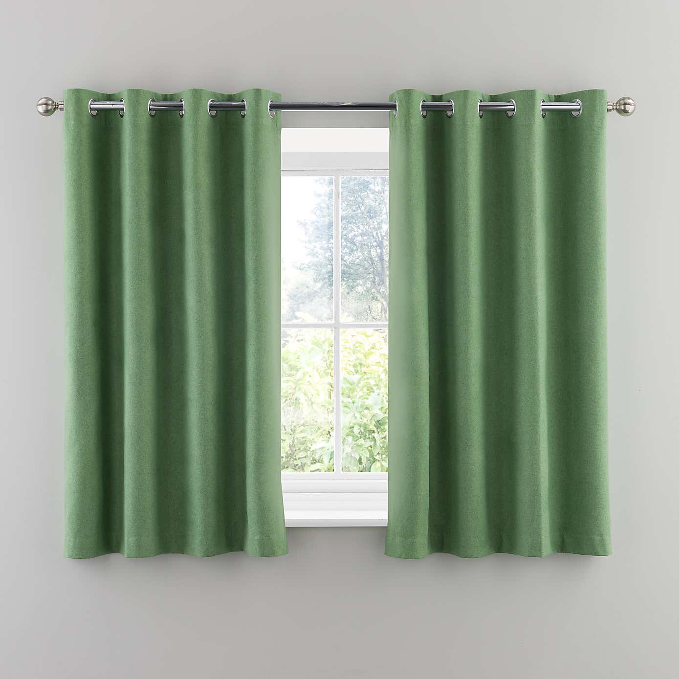 Luna Brushed Blackout Eyelet Curtains