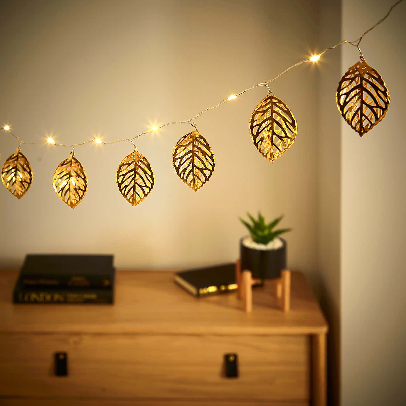 Copper Leaf Micro String Lights