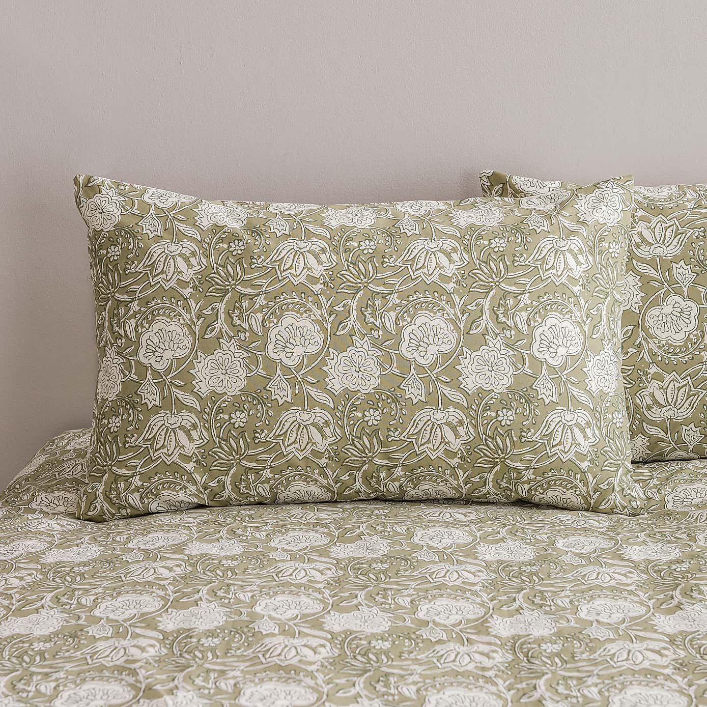 Lizzy Tile Cotton Duvet Cover & Pillowcase Set