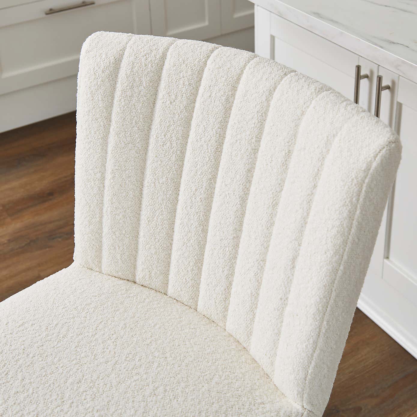 Taylor Counter Height Bar Stool, Ivory Boucle