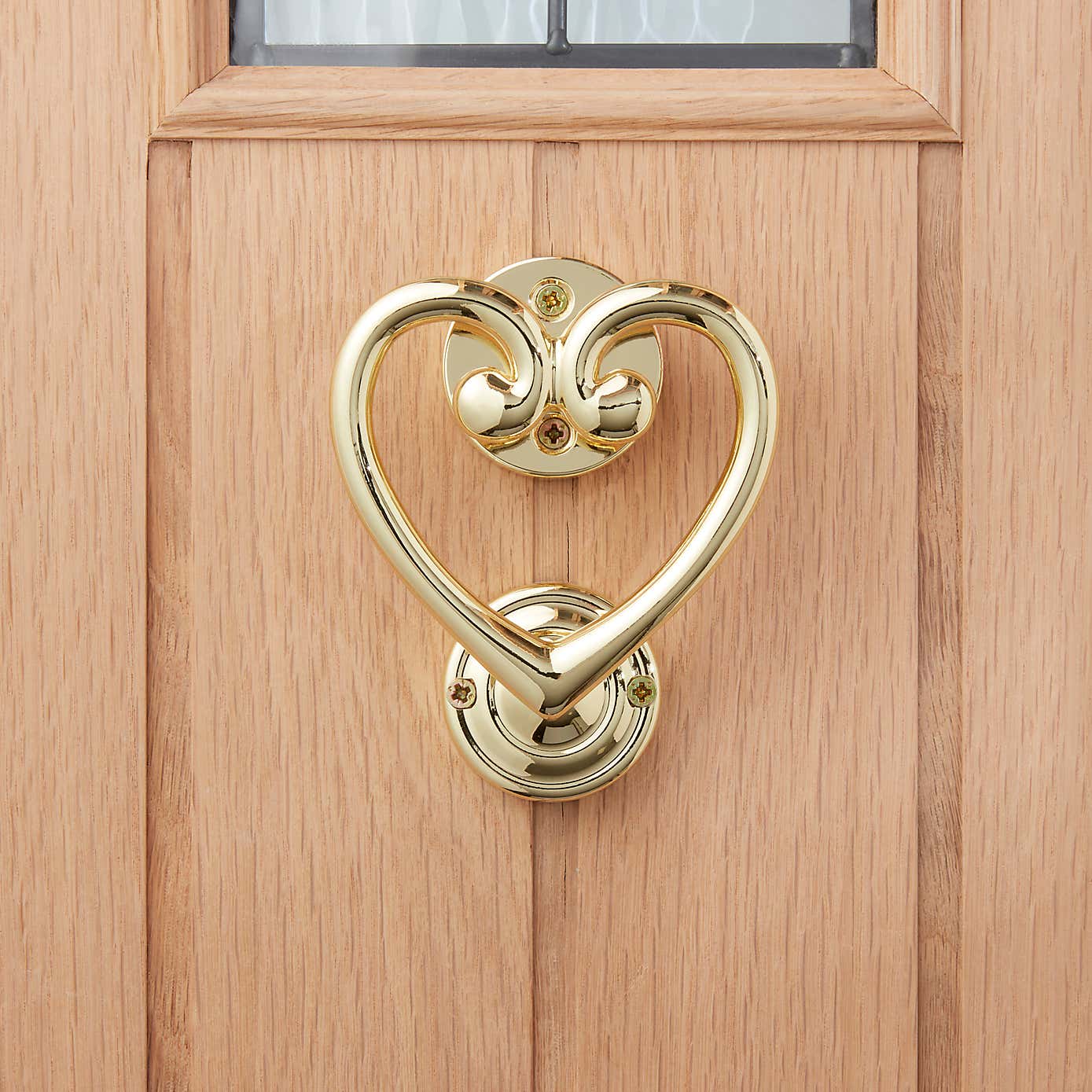 Heart Gold Door Knocker