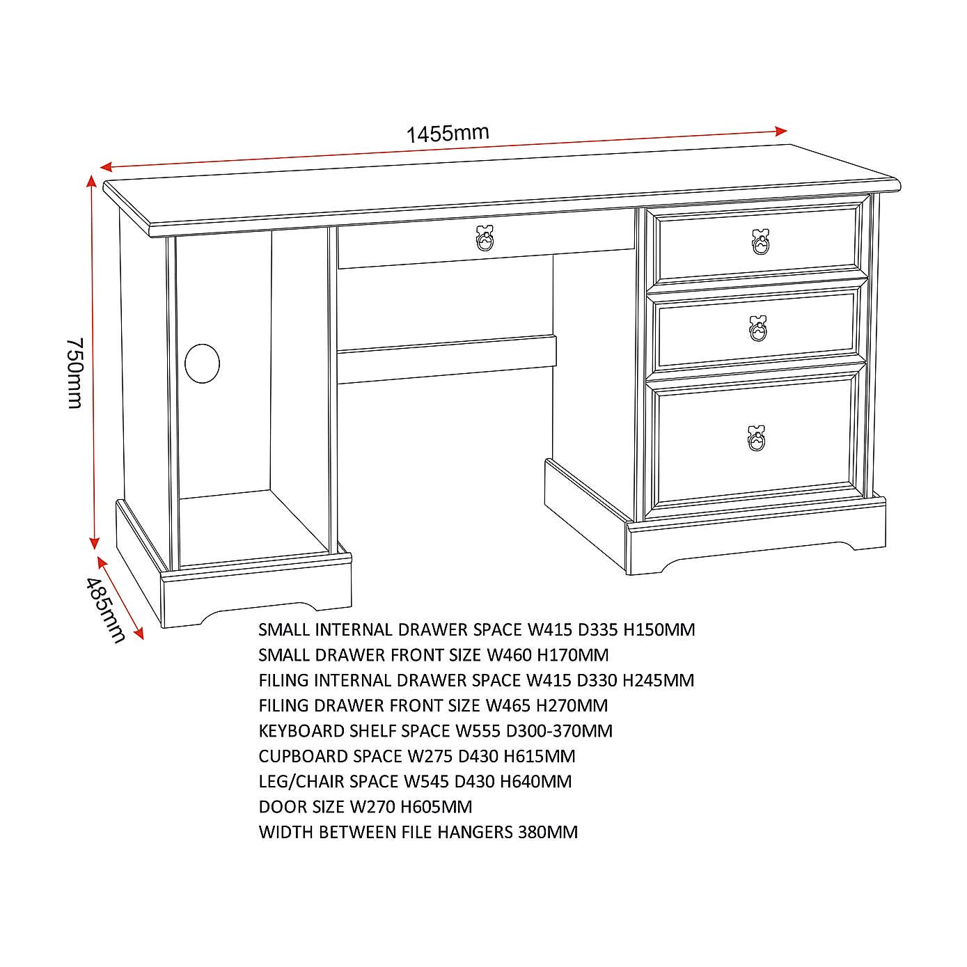 Corona Computer Desk