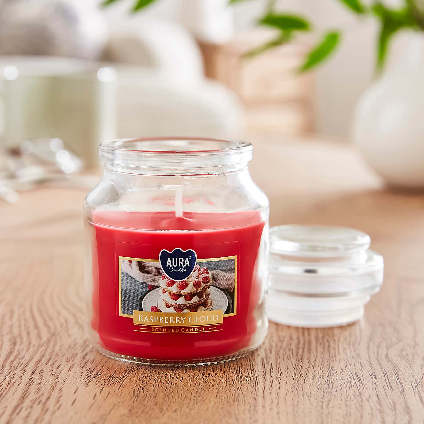 Raspberry Cloud Jar Candle