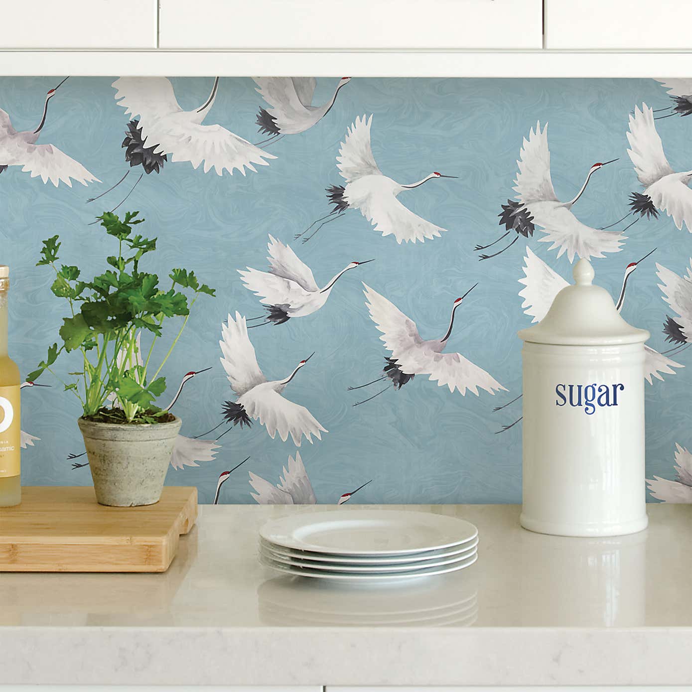 NuWallpaper Halcyon Blue Self Adhesive Wallpaper