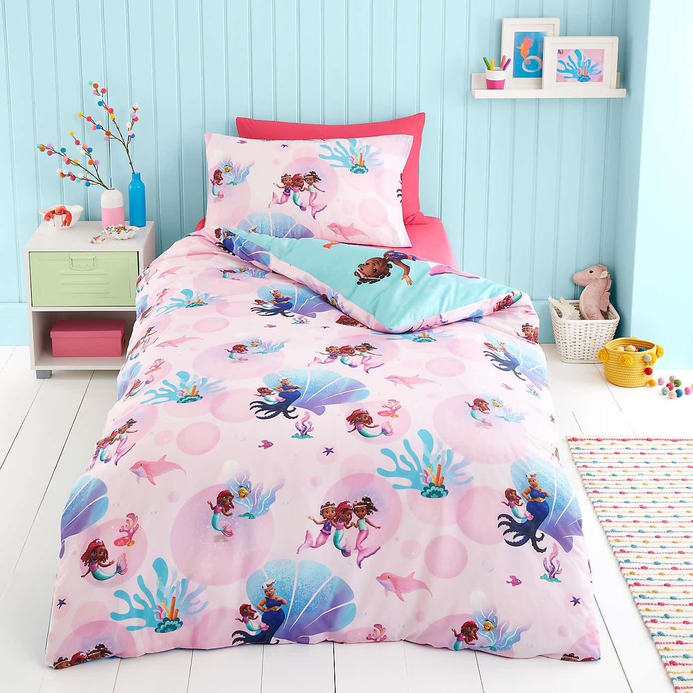 Preschool Ariel Duvet Cover and Pillowcase Set
