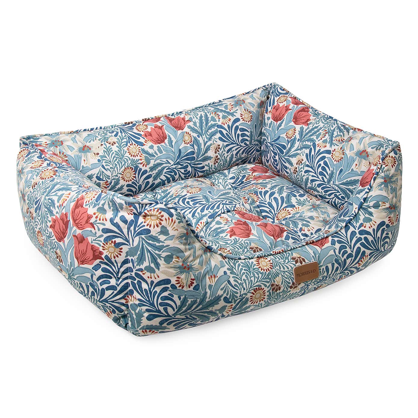 Morris & Co. Bower Berry Print Pet Box Bed