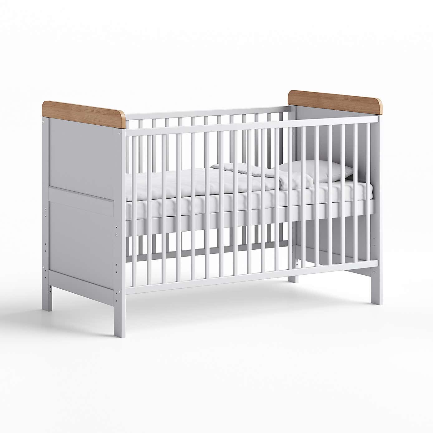 Little Acorns Classic Oak Effect 3 Piece Nursery Furniture Set