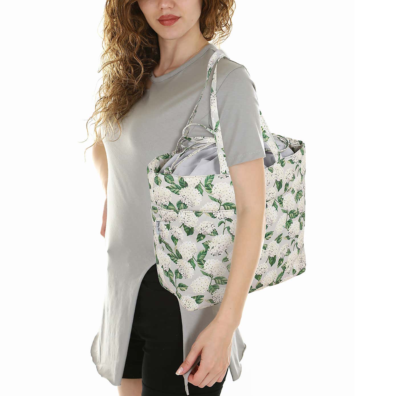 Hobby Gift Hydrangea Medium Drawstring Craft Bag