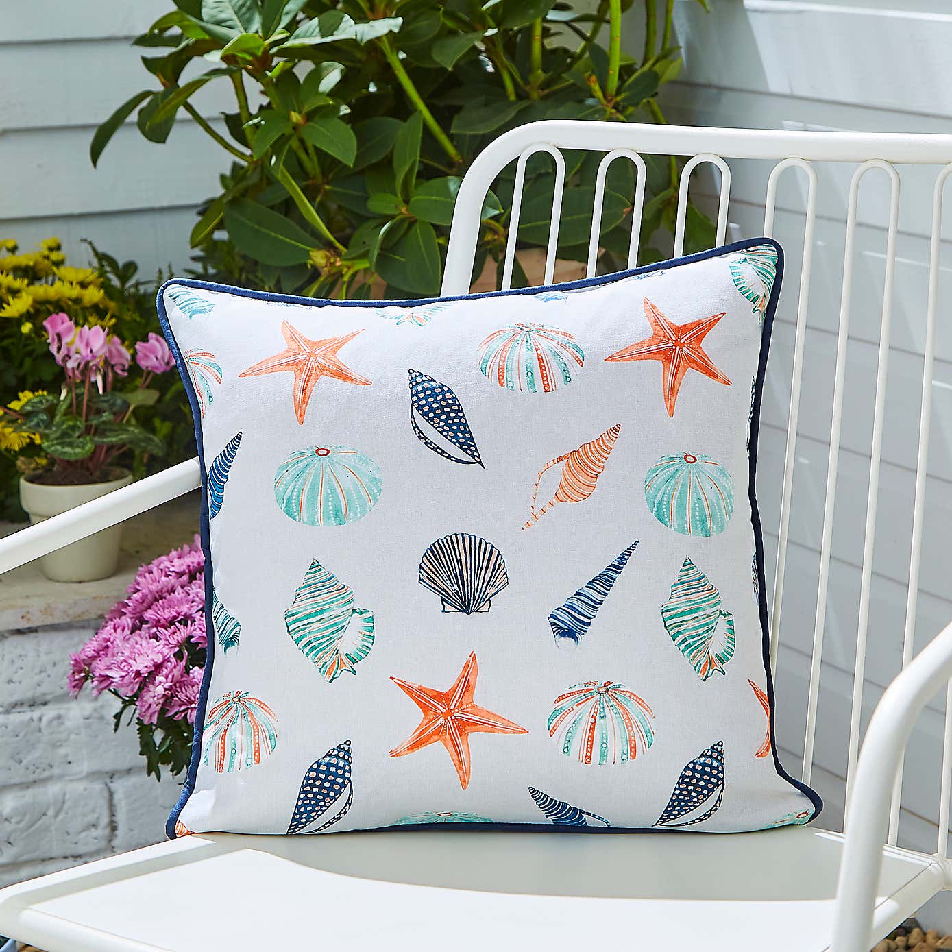 Shells Outdoor Square Cushion