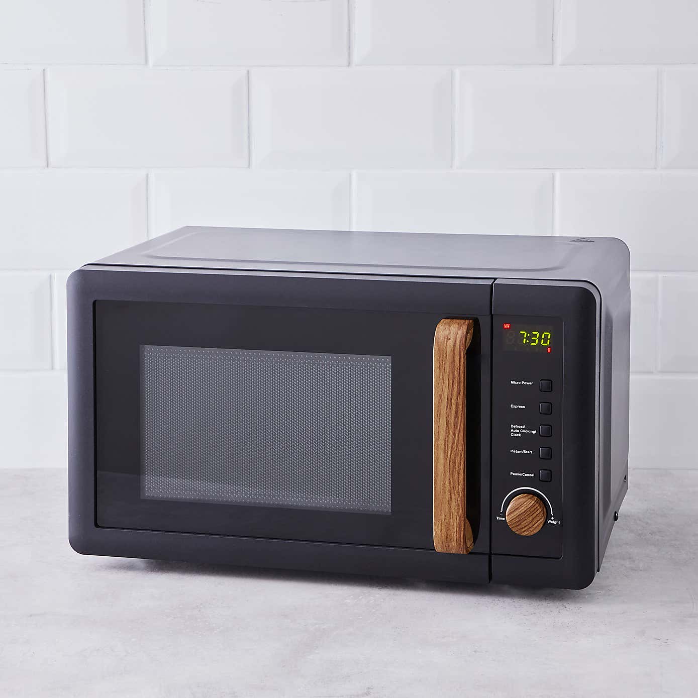 Contemporary 20L 700W Black Microwave