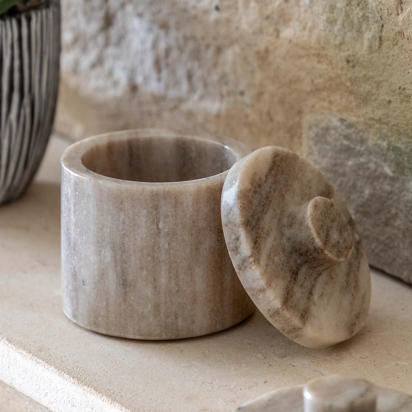 Tarragon Marble Storage Jar