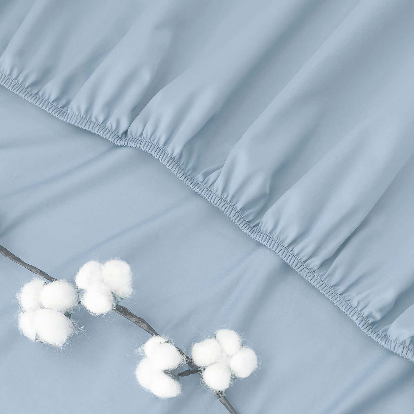Dorma 300 Thread Count 100% Cotton Sateen Plain Fitted Sheet