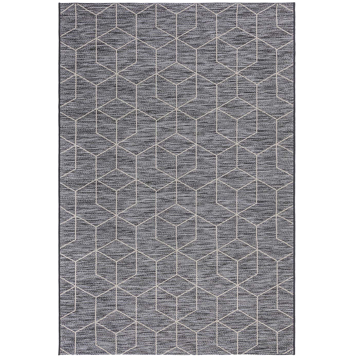 Napoli Black Indoor Outdoor Rug