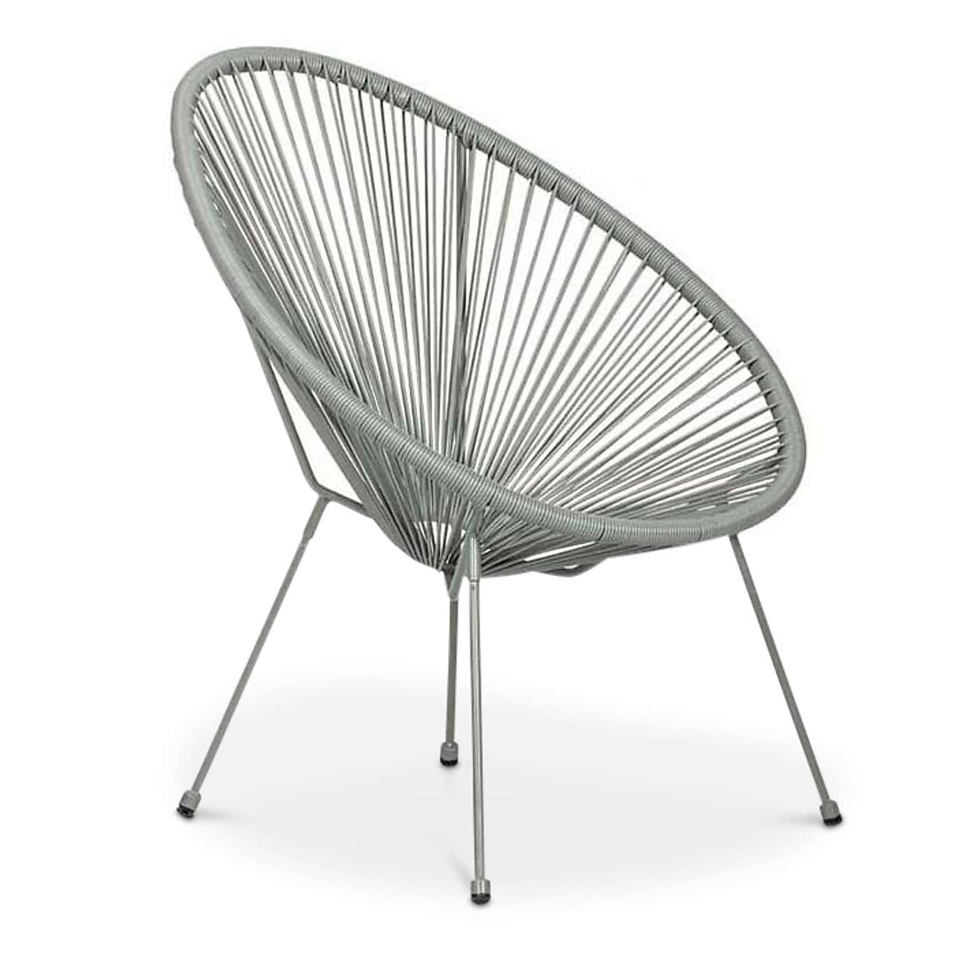 Monaco Grey Egg Chair Set