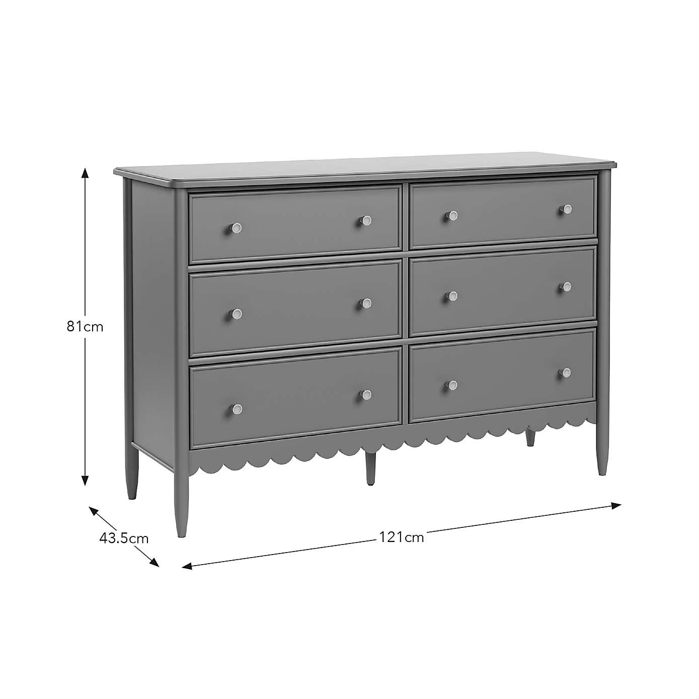 Remi Wide 6 Drawer Chest