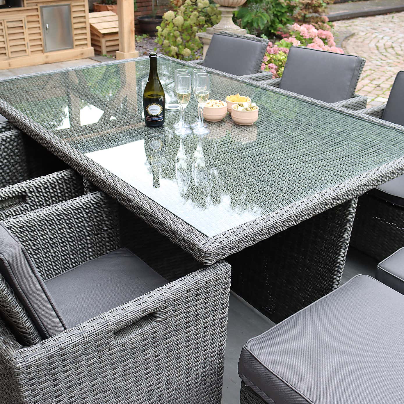 Paris 10 Seater Cube Dining Set