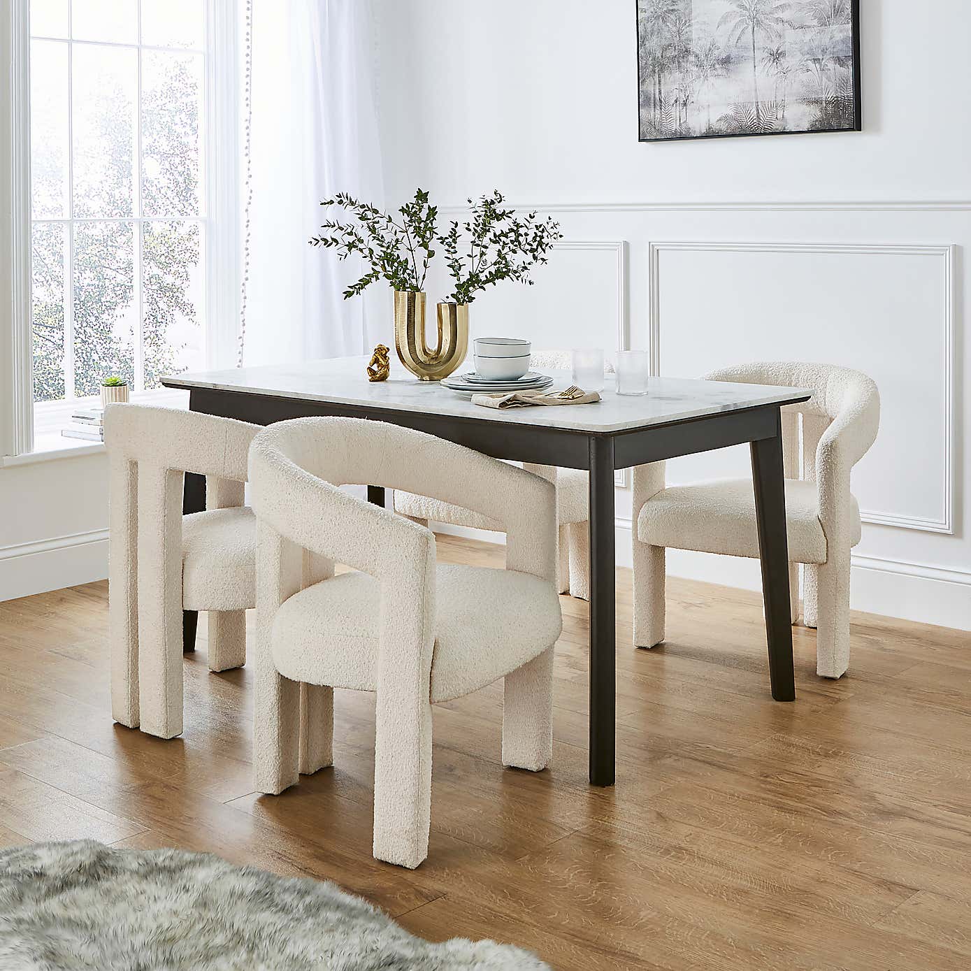 Lucilla Dining Chair, Boucle